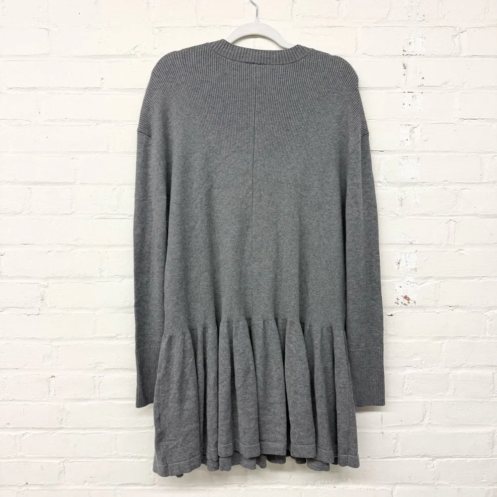 NWT FREE PEOPLE Time On My Side Grey Mini Dress Small